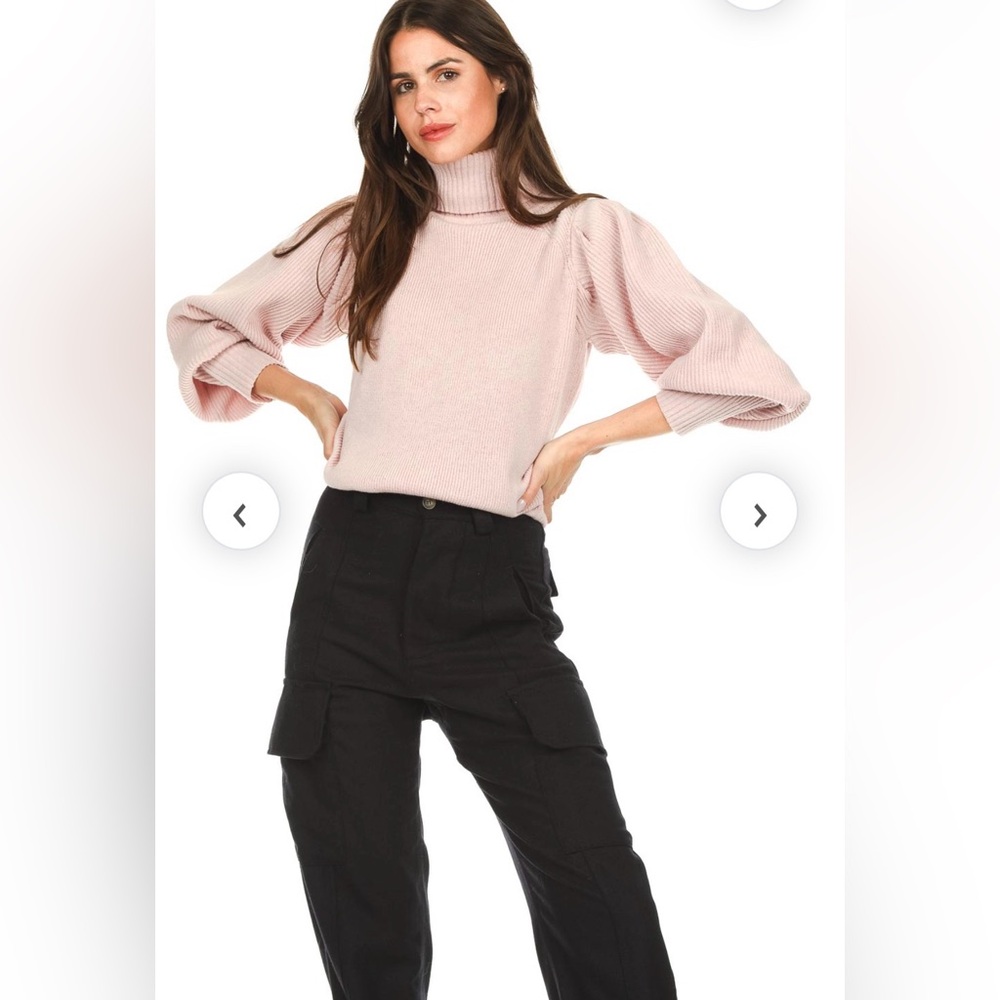 Magali Pascal Soft turtleneck with cashmere Ambar pink size Small
